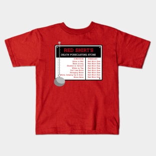 The Red Shirt's Death Forecasting Stone Kids T-Shirt